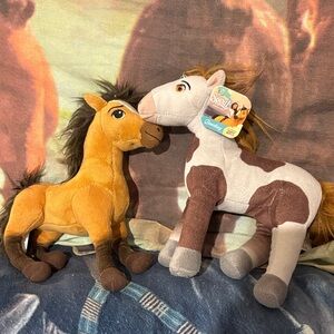 Spirit Riding Free: Spirit and Bommerang plushies